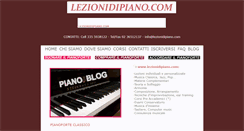 Desktop Screenshot of lezionidipiano.com
